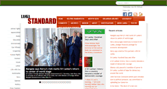 Desktop Screenshot of lankastandard.com